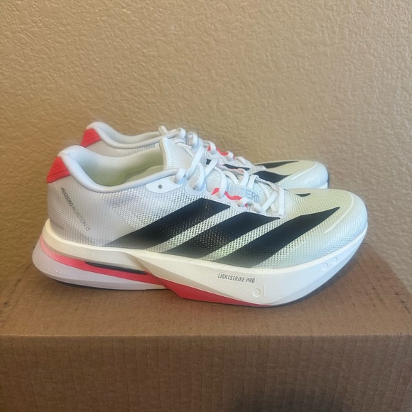 adidas Other - Adidas White and Black Sneakers with Red Accents
